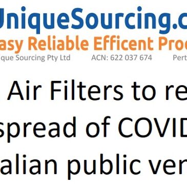 HEPA Air Filters from UniqueSourcing to make Bars, Work Place and Public Areas safer from COVID