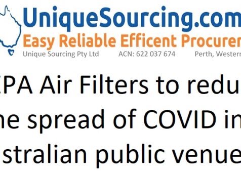 UniqueSourcing - HEPA Air Filters to reduce spread of COVID in public venues - Unique Sourcing Pty Ltd